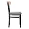 Flash Furniture Gray Vinyl Seat Dining Chair with Natural Wood Back XU-DG6V5GYV-NAT-GG - alternate 10